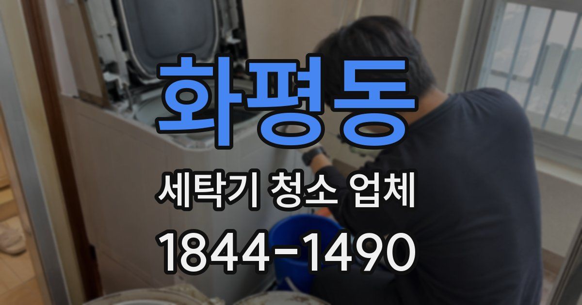 화평동 세탁기 청소 업체