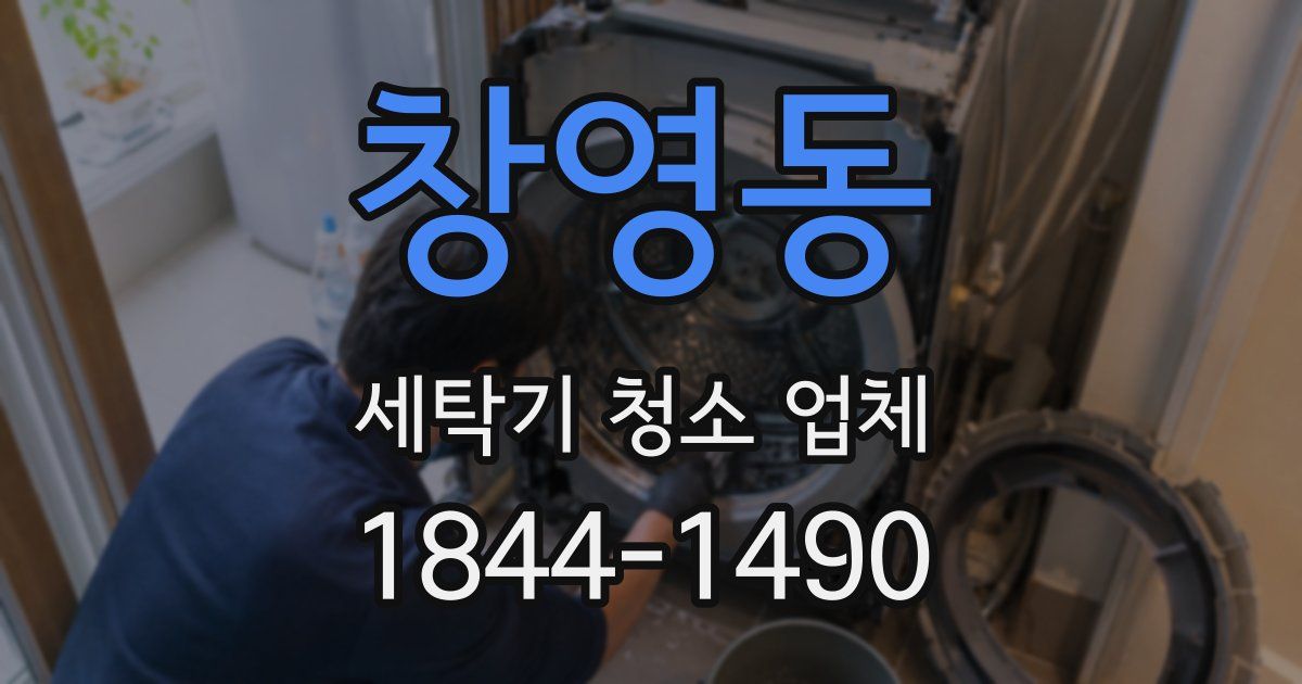 창영동 세탁기 청소 업체