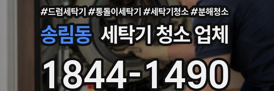 송림동 세탁기 청소 업체