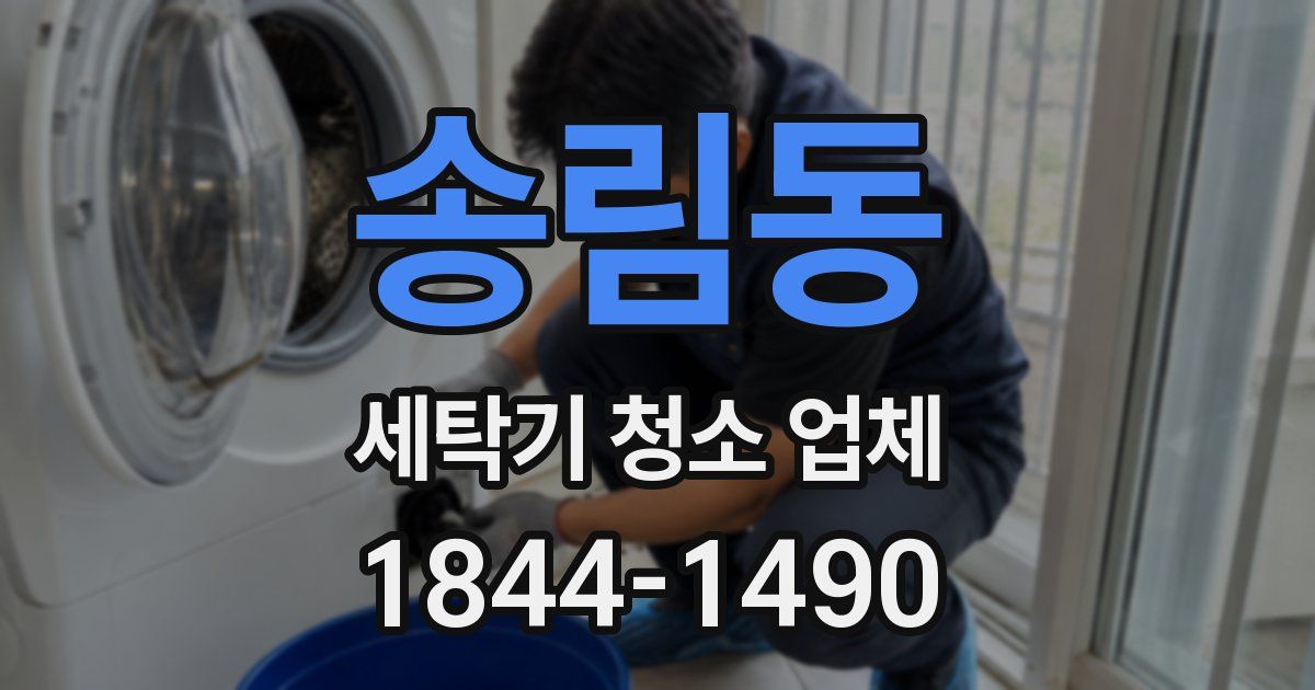 송림동 세탁기 청소 업체