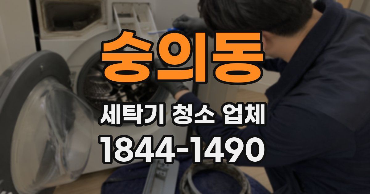 숭의동 세탁기 청소 업체