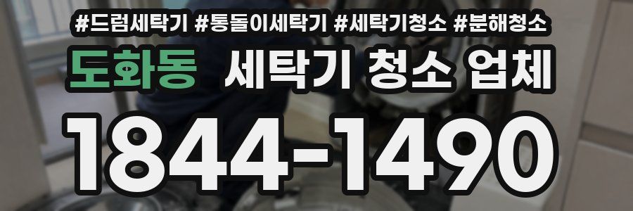 도화동 세탁기 청소 업체