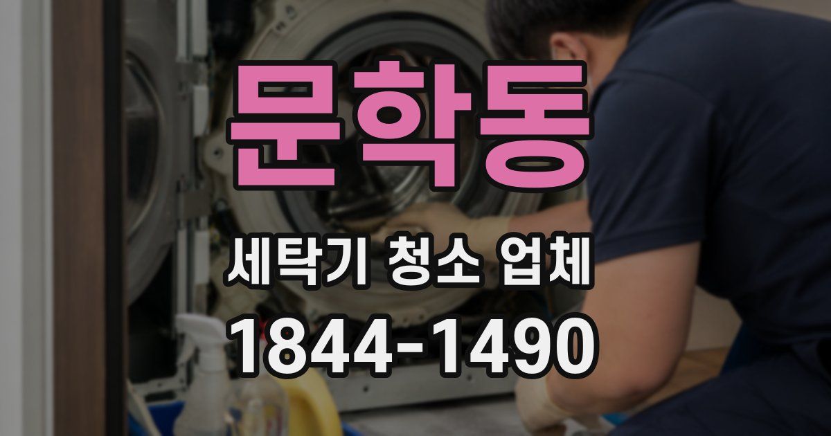 문학동 세탁기 청소 업체