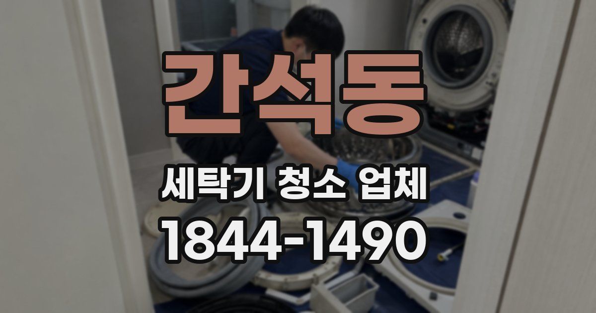 간석동 세탁기 청소 업체