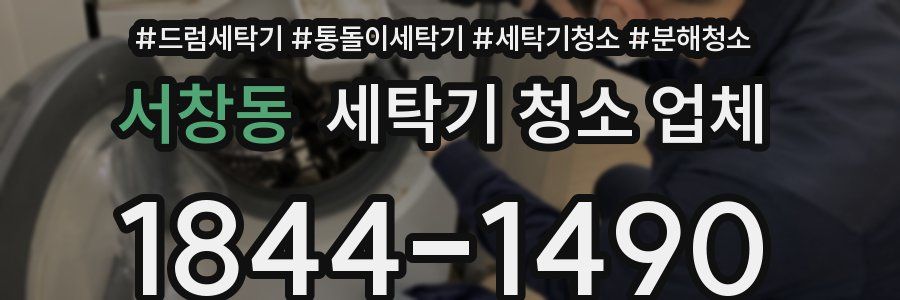 서창동 세탁기 청소 업체