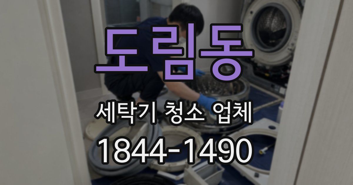 도림동 세탁기 청소 업체
