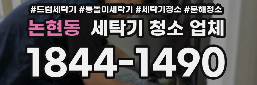 논현동 세탁기 청소 업체