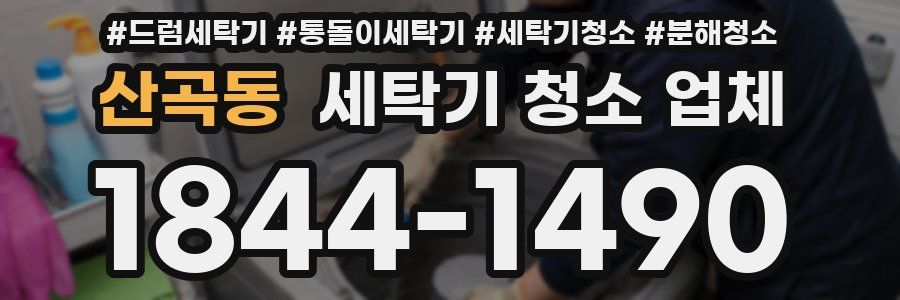산곡동 세탁기 청소 업체