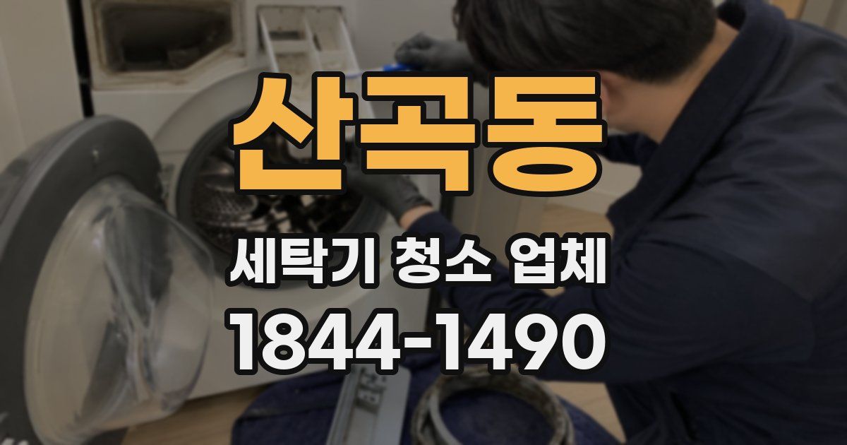 산곡동 세탁기 청소 업체