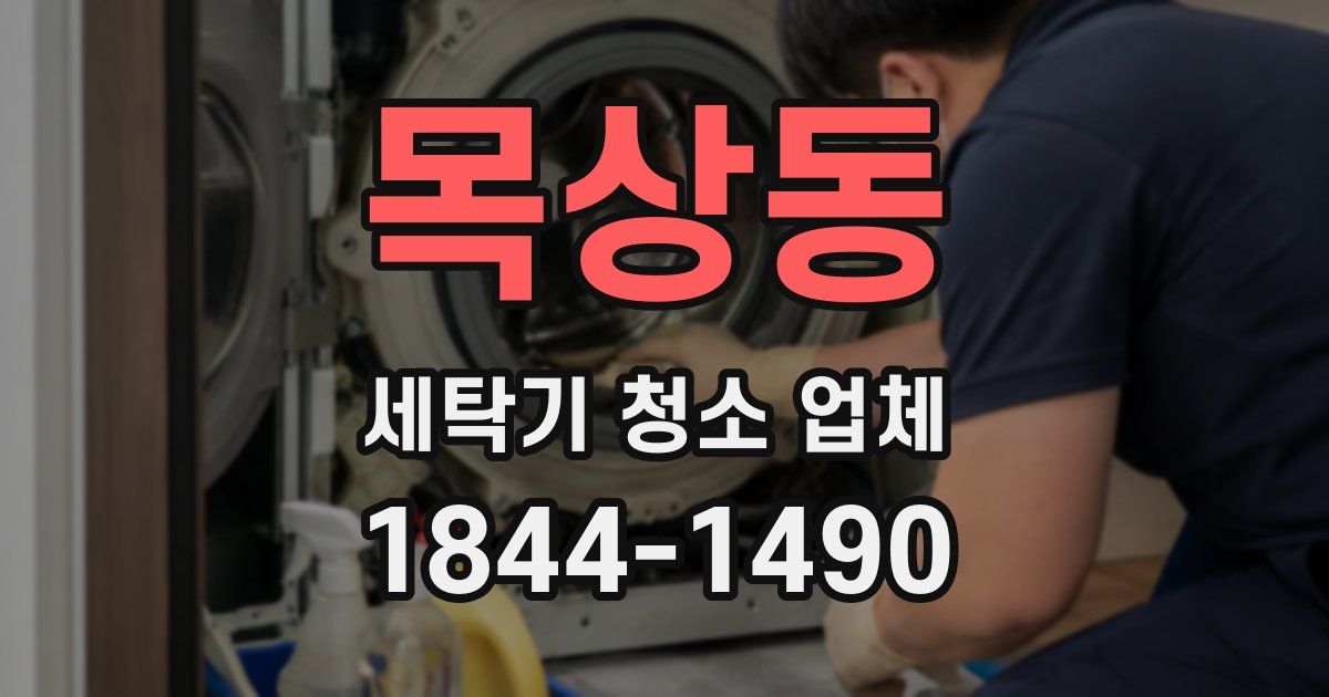 목상동 세탁기 청소 업체