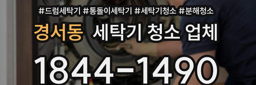 경서동 세탁기 청소 업체