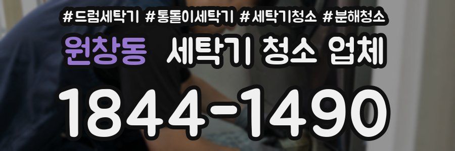 원창동 세탁기 청소 업체
