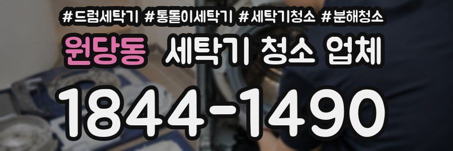 원당동 세탁기 청소 업체