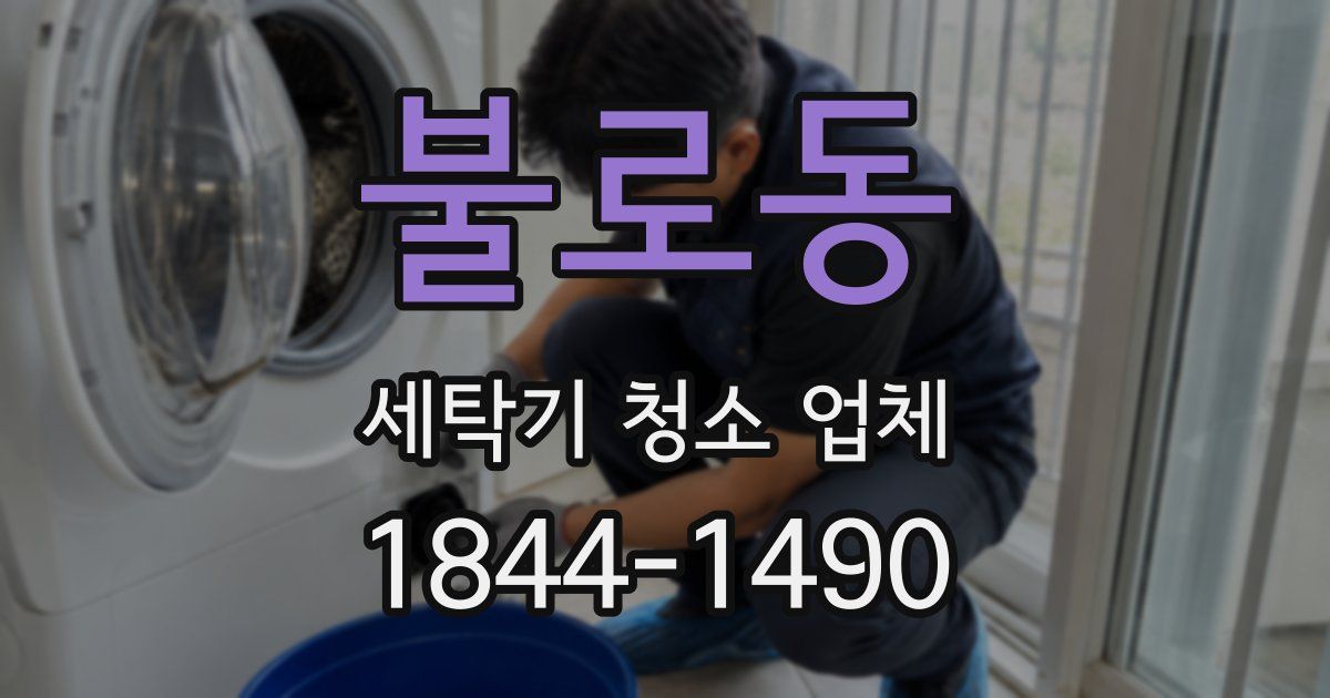 불로동 세탁기 청소 업체