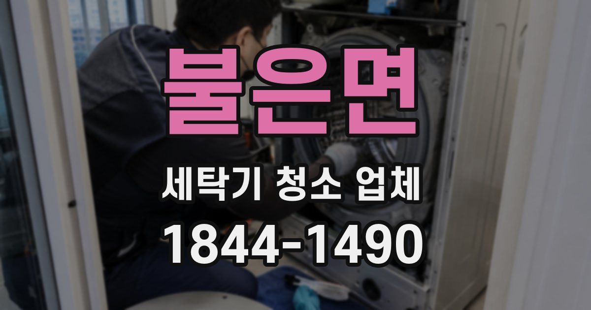 불은면 세탁기 청소 업체