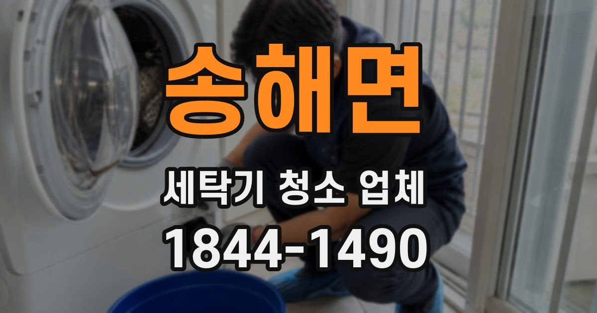 송해면 세탁기 청소 업체