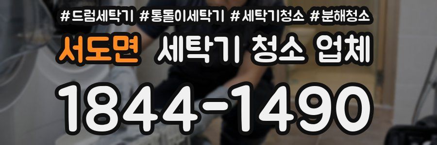 서도면 세탁기 청소 업체