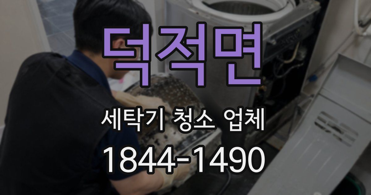 덕적면 세탁기 청소 업체