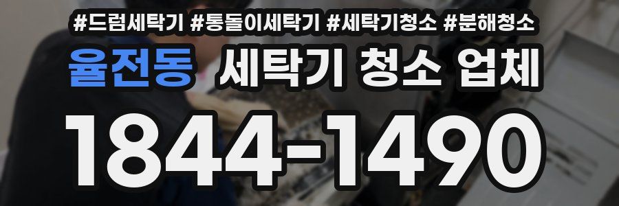 율전동 세탁기 청소 업체