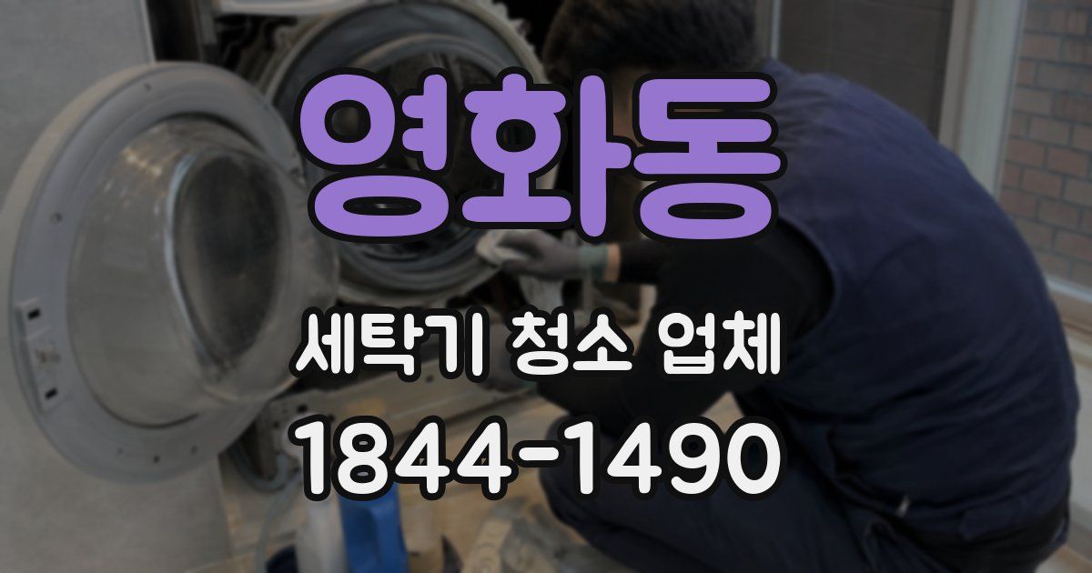 영화동 세탁기 청소 업체