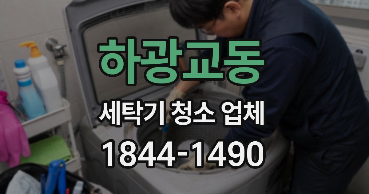 하광교동 세탁기 청소 업체