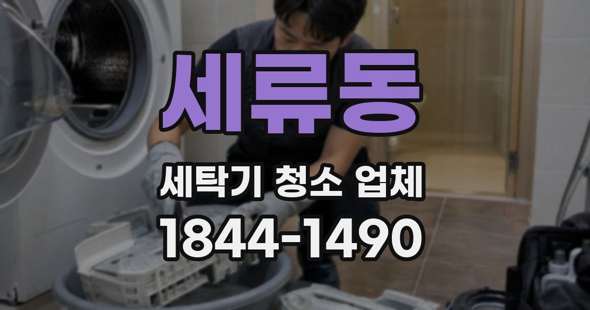 세류동 세탁기 청소 업체