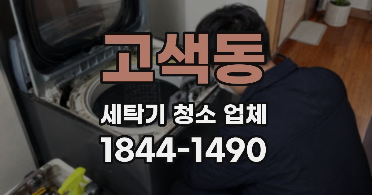 고색동 세탁기 청소 업체