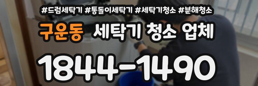 구운동 세탁기 청소 업체