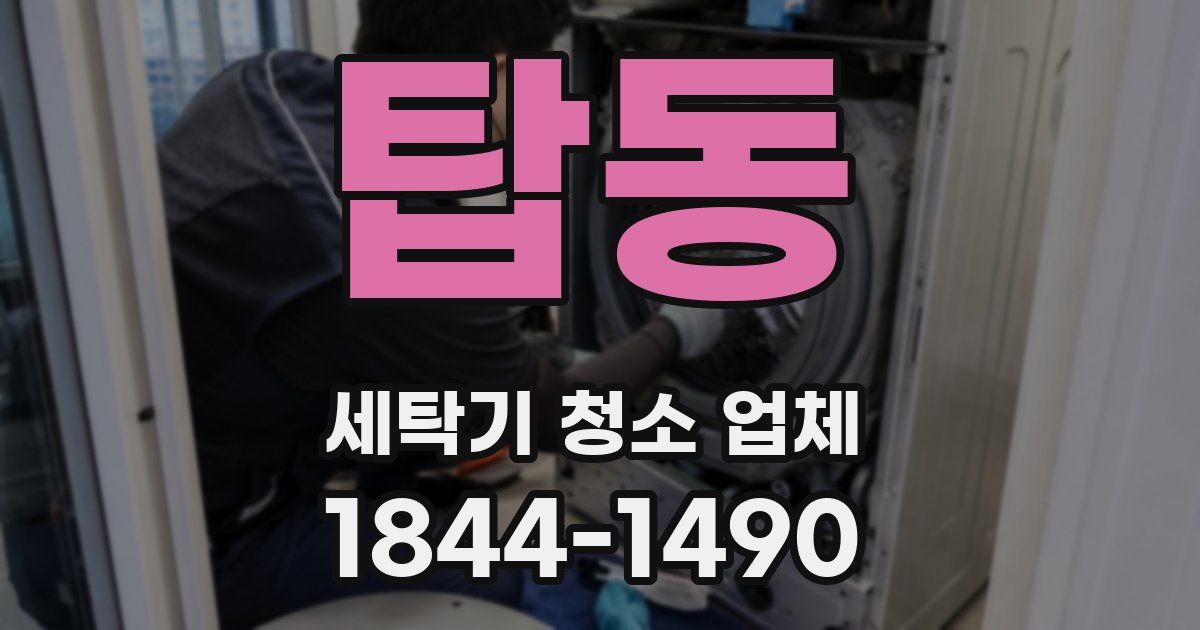 탑동 세탁기 청소 업체
