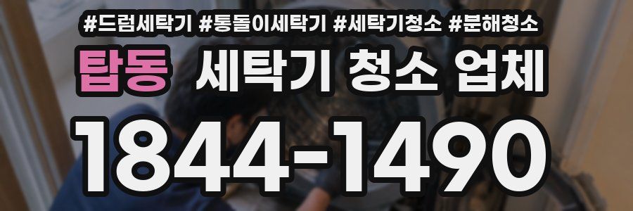탑동 세탁기 청소 업체