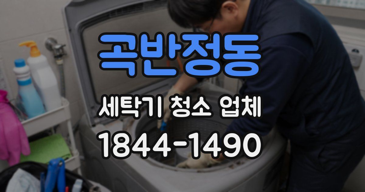 곡반정동 세탁기 청소 업체