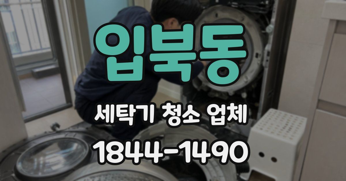 입북동 세탁기 청소 업체