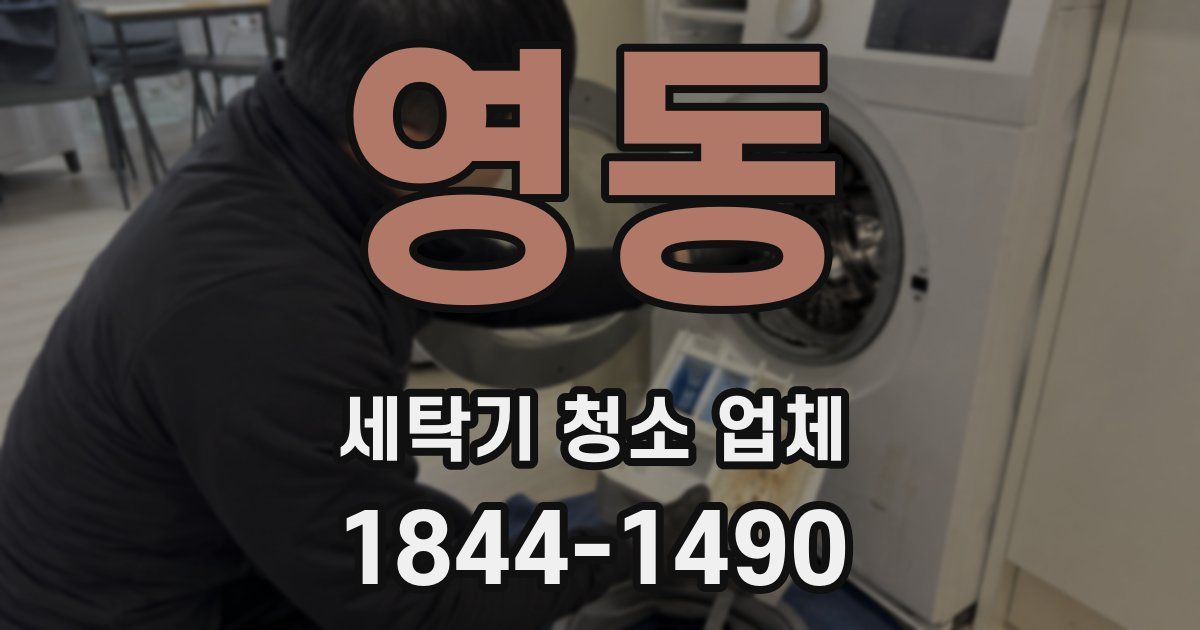 영동 세탁기 청소 업체