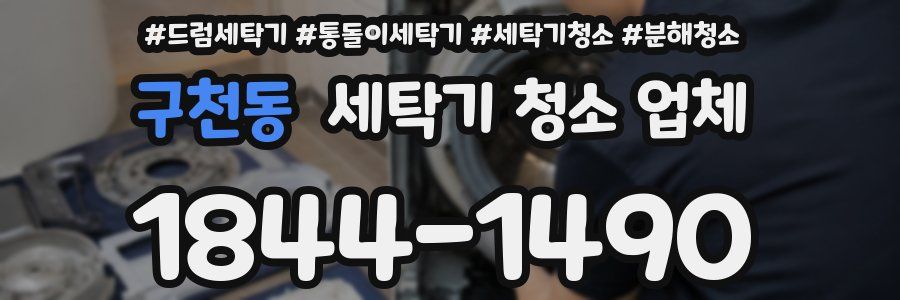 구천동 세탁기 청소 업체