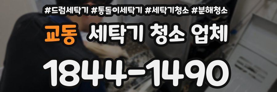 교동 세탁기 청소 업체