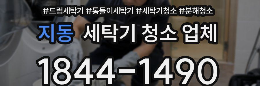 지동 세탁기 청소 업체