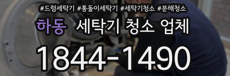 하동 세탁기 청소 업체
