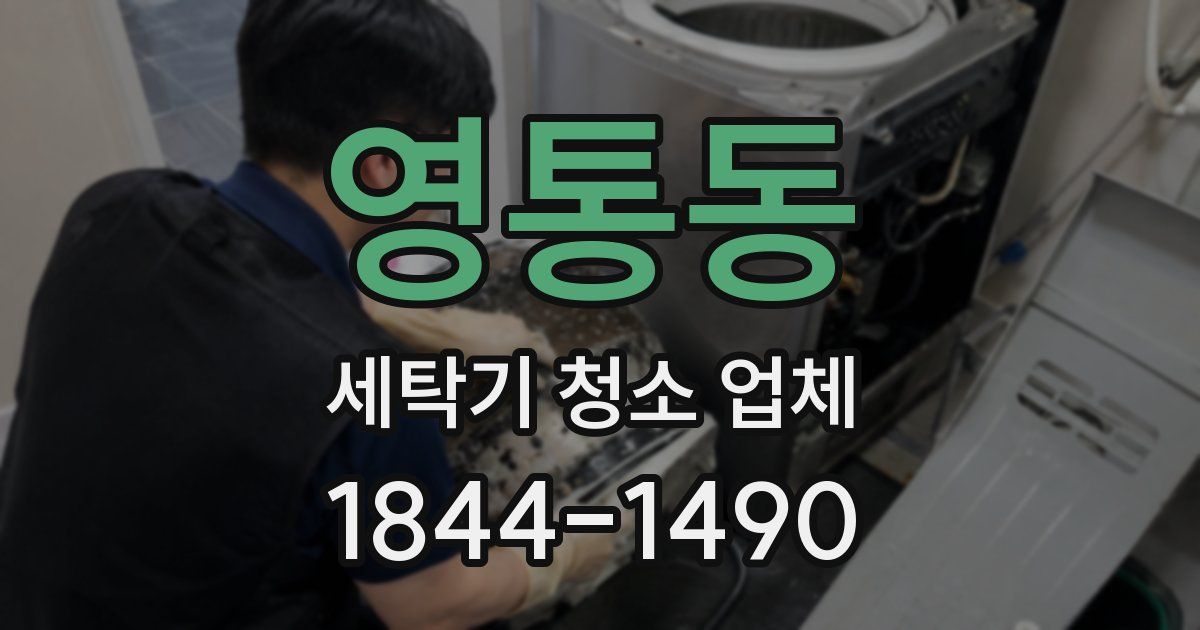 영통동 세탁기 청소 업체