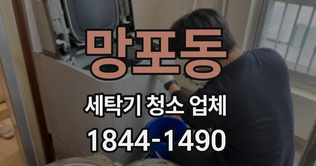 망포동 세탁기 청소 업체