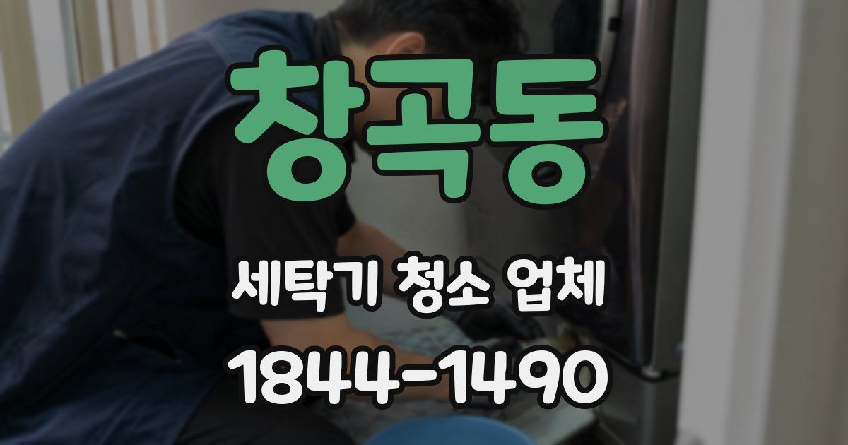 창곡동 세탁기 청소 업체