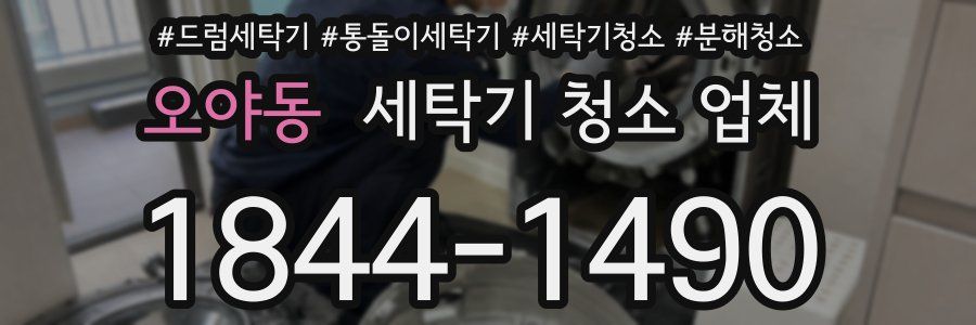 오야동 세탁기 청소 업체
