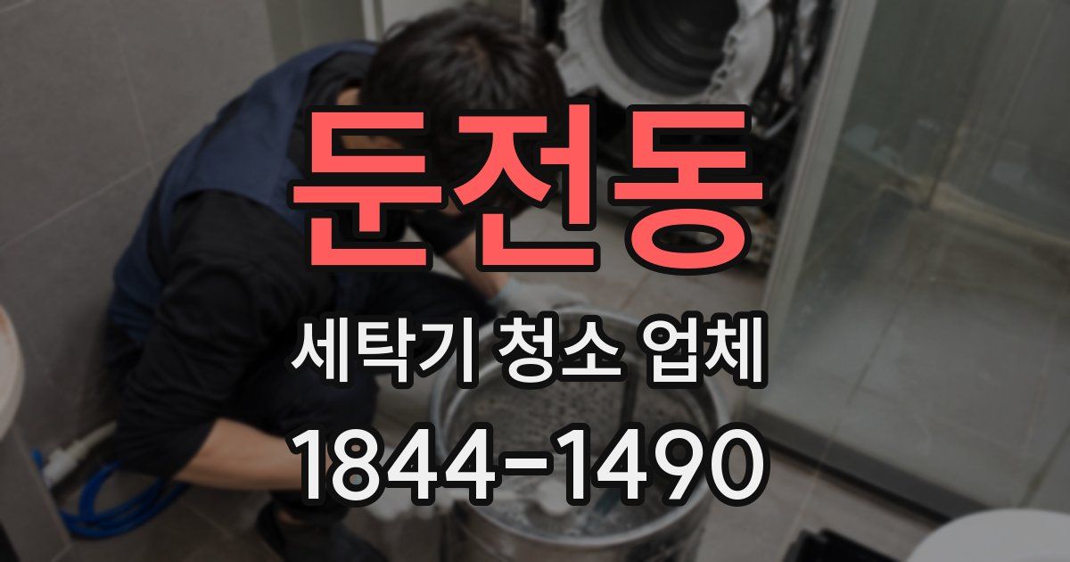둔전동 세탁기 청소 업체