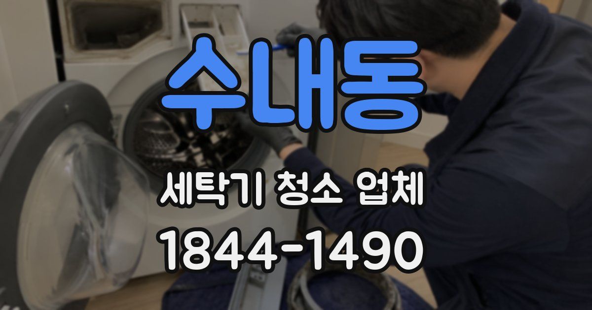 수내동 세탁기 청소 업체