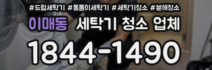 이매동 세탁기 청소 업체