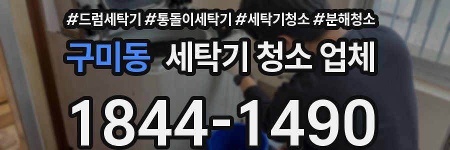 구미동 세탁기 청소 업체