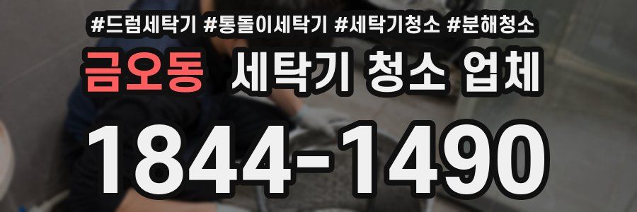 금오동 세탁기 청소 업체