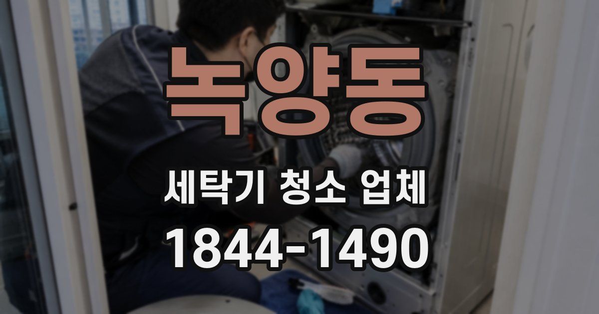 녹양동 세탁기 청소 업체