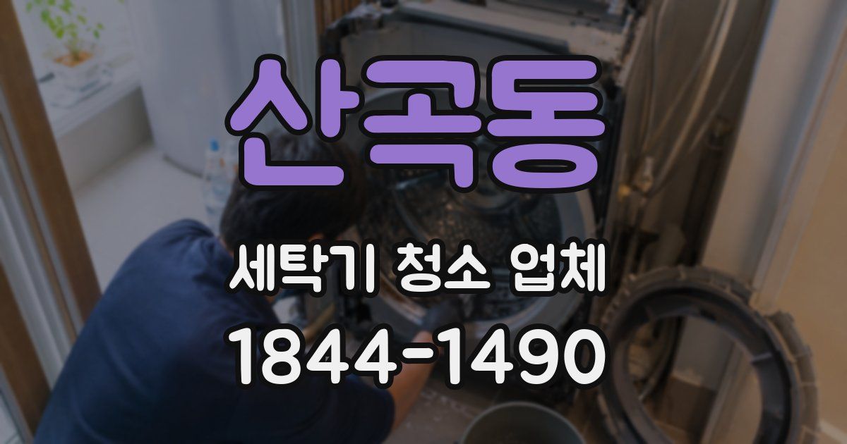산곡동 세탁기 청소 업체