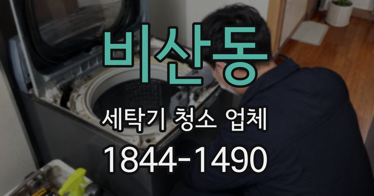 비산동 세탁기 청소 업체
