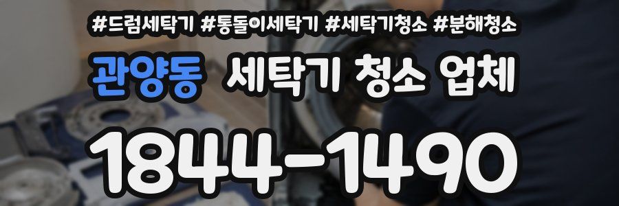 관양동 세탁기 청소 업체